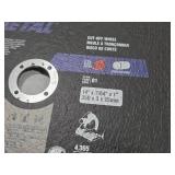 Lot of (1 Box) Norton Metal Cutting Chop Saw / Cut-Off Wheels 10-count ( 10 total items ) 14" x 7/64" x1"