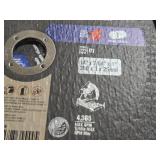 Lot of (10) Chop Saw Blades for Metal - Norton Steel Cutting 14" x 7/65" x 1", Avanti OSB/Plywood 10" 200 Tooth