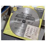 Lot of (10) Chop Saw Blades for Metal - Norton Steel Cutting 14" x 7/65" x 1", Avanti OSB/Plywood 10" 200 Tooth