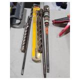 Lot of (6) Power Drill Bits (assorted)