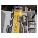 Lot of (6) Power Drill Bits (assorted)