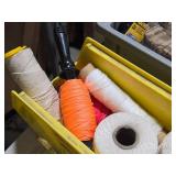 Lot of (2 Bins) Chalk and Line (for marking lines)