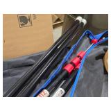 Zip Wall 10 Spring Loaded Poles Set of 4 with Velcro, Carry Bag