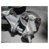 Lot of (4) 3" Locking Swivel Caster Wheels