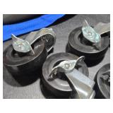 Lot of (4) 3" Locking Swivel Caster Wheels