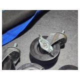 Lot of (4) 3" Locking Swivel Caster Wheels