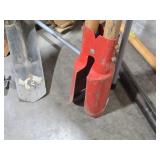 Lot of (5) Garden Tools - Rake, Post Hole Digger, Chipper, Spades