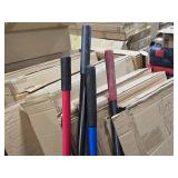 Lot of (5) Garden Tools - Rake, Post Hole Digger, Chipper, Spades