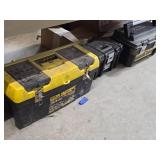 Lot of (3) Stanley (x2) and Husky (x1) Tool Boxes with Misc. Hand Tools and Hardwares