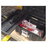 Husky 16" Tool Boxes (x2) + Stanley 16" Organizer with Assorted Hardwares