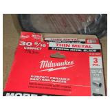 Lot of (4) Milwaukee® 30-9/16" 12/14 TPI Compact Portable Band Saw Blades | Thin Metal Extreme Metal Blade 3-pack (in original packaging)