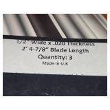 Lot of (10) Bahco® Easy-Cut® Super Cobalt / Bi-Metal Cordless Bandsaw Blades 3-pack 2