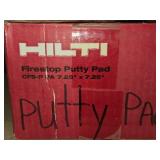 Lot of (1 Box + 1/2 Box) Hilti® Firestop Putty Pads CFS-P PA 7.25" x 7.25"