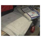 Lot of (3) Heavy Duty Poly Coated Canvas Dropcloth 12