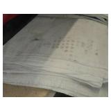 Lot of (3) Heavy Duty Poly Coated Canvas Dropcloth 12