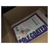 Lot of (3) Galaxy Products Paint Essentials Heavy Duty Poly Coated Canvas Dropcloth 12
