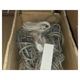 Lot of (1 Shelf) Power Cords, Adapters, Power Strips (assorted)