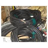 Lot of (1 Shelf) Power Cords, 4-Conductor Grounded 50 Amp Range Cord (assorted)