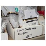 Lot of (1 Shelf) Electrical Faceplates and Switches