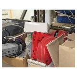 Lot of (1 Shelf) Assorted Electrical Supplies, Consumables, Connectors, Novar Controls ALS-300 Humidity, Signa Max 50-Pair 66 Block, MMF-300 Fire-Lite Alarms by Honeywell