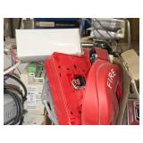 Lot of (1 Shelf) Assorted Electrical Supplies, Consumables, Connectors, Novar Controls ALS-300 Humidity, Signa Max 50-Pair 66 Block, MMF-300 Fire-Lite Alarms by Honeywell