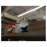 Lot of (1 Shelf) Misc. Building Maintenance Equipment, Unsanded Grout, Rollers, Scrapers, PGP-ADJ 4", Polyblend Non-Sanded Grout