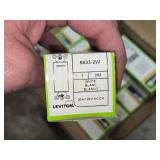 Lot of (29) Leviton Decora Plus Illuminated 3-way Rocker, Switch #202-5633-2W 20A-120V (in original packaging)