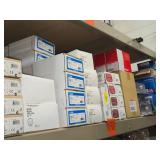 Lot of (1 Shelf) Commercial Fire Alarm Equipment - various brands and components