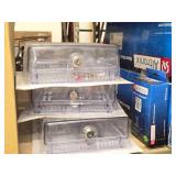 Lot of (1 Shelf) Commercial Fire Alarm Equipment - various brands and components