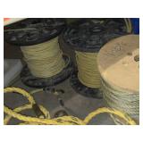 Lot of (3 Partial Spools) Polypropylene Braided Rope - 1/2" ~200