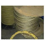 Lot of (3 Partial Spools) Polypropylene Braided Rope - 1/2" ~200