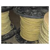 Lot of (3 Partial Spools) Polypropylene Braided Rope - 1/2" ~200