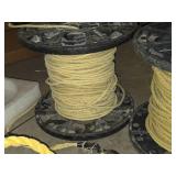 Lot of (3 Partial Spools) Polypropylene Braided Rope - 1/2" ~200