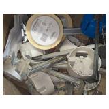 Lot of (9) Allied Moulded Products Fiberglass Reinforced Nonmetallic 4" Fan Boxes 9350-FANVB