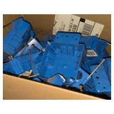Lot of (17) Carlon B418A-UPC 4 Square Zip Box with Nails