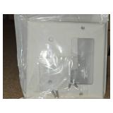 Lot of (93) Leviton Decora 2G Standard  Toggle Wall Plates | Thermo-plastic | White #002-80707W