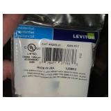 Lot of (7 Boxes) Leviton White 4-Conductor Flush Mount Phone Jack with Smooth Face 10-count ( 70 total items ) (in original packaging)