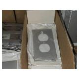 Lot of (1 Shelf) Commercial / Residential Wall Face Plates - Various Brands Including Leviton, Lutron, Trademaster