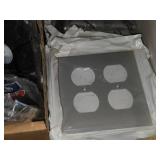 Lot of (1 Shelf) Commercial / Residential Wall Face Plates - Various Brands Including Leviton, Lutron, Trademaster