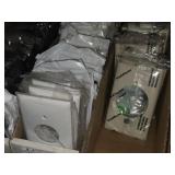 Lot of (1 Shelf) Commercial / Residential Wall Face Plates - Various Brands Including Leviton, Lutron, Trademaster
