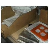 Lot of (1 Shelf) Commercial / Residential Wall Face Plates - Various Brands Including Leviton, Lutron, Trademaster