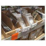 Lot of (9 Cardboard Sleeves) Stainless Outlet Switch / Dryer Face Plates (in original packaging)