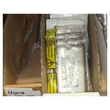 Lot of (9 Cardboard Sleeves) Stainless Outlet Switch / Dryer Face Plates (in original packaging)