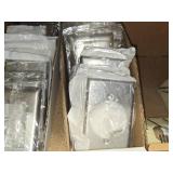 Lot of (9 Cardboard Sleeves) Stainless Outlet Switch / Dryer Face Plates (in original packaging)