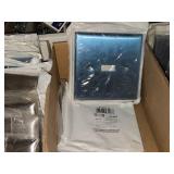 Lot of (9 Cardboard Sleeves) Stainless Outlet Switch / Dryer Face Plates (in original packaging)