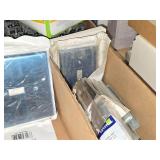 Lot of (9 Cardboard Sleeves) Stainless Outlet Switch / Dryer Face Plates (in original packaging)