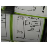 Lot of (18 Boxes) Leviton Decora Adapter Plate with Mounting Screws #80414-GY 5-count ( 90 total items ) (in original packaging)