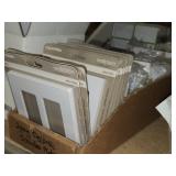 Lot of (50) Lutron and Leviton Decora 2-gang Screwless Wall Plate White (in original packaging)