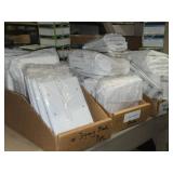 Lot of (235) Blank Wall Plate - 3-Gang Standard (x90), 2-gang Standard (x50), Single-gang Standard (95) - All White