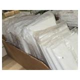 Lot of (235) Blank Wall Plate - 3-Gang Standard (x90), 2-gang Standard (x50), Single-gang Standard (95) - All White
